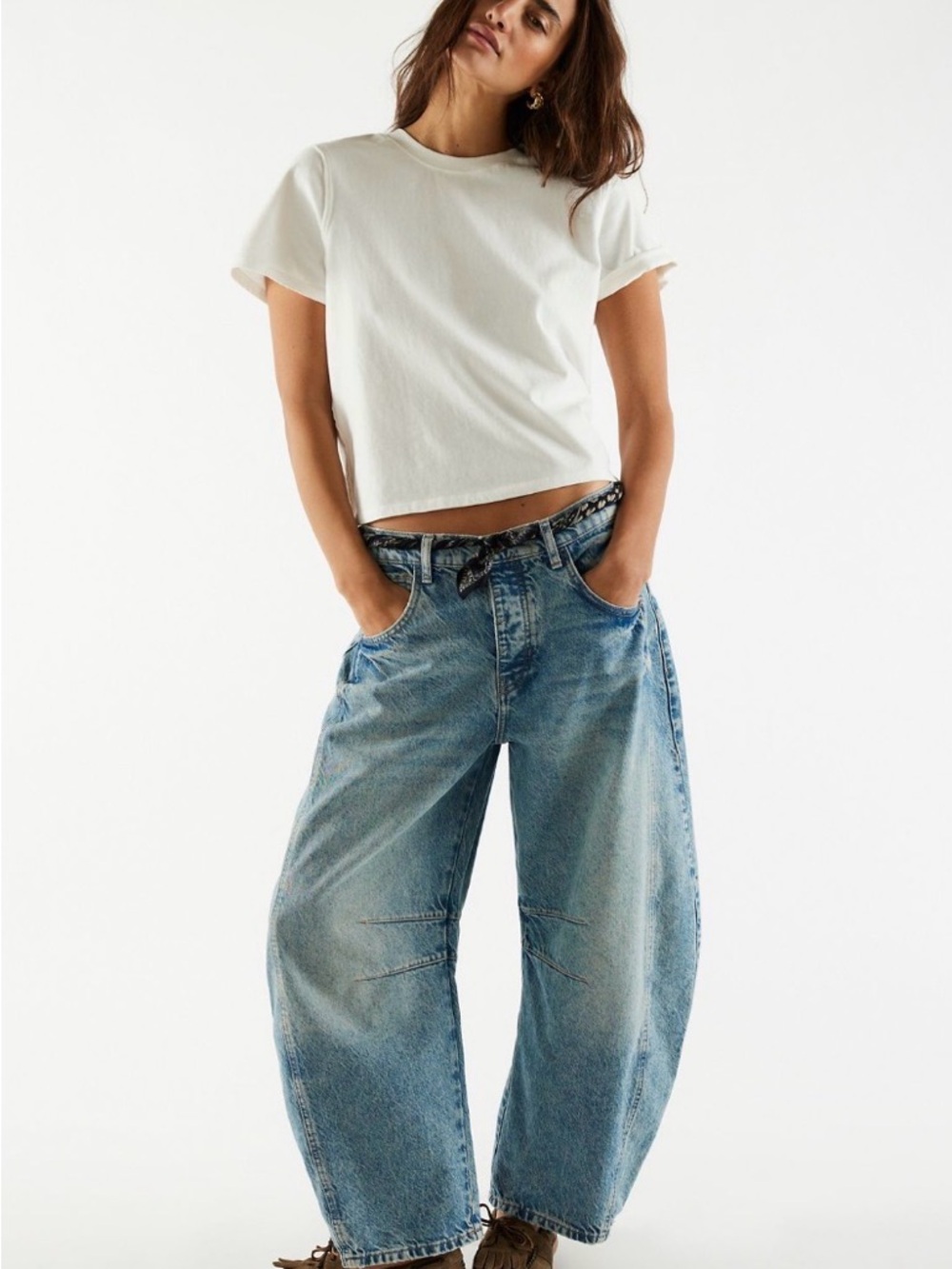 We The Free good luck barrel jeans